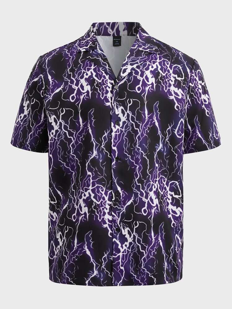 Camisa con estampado de trueno