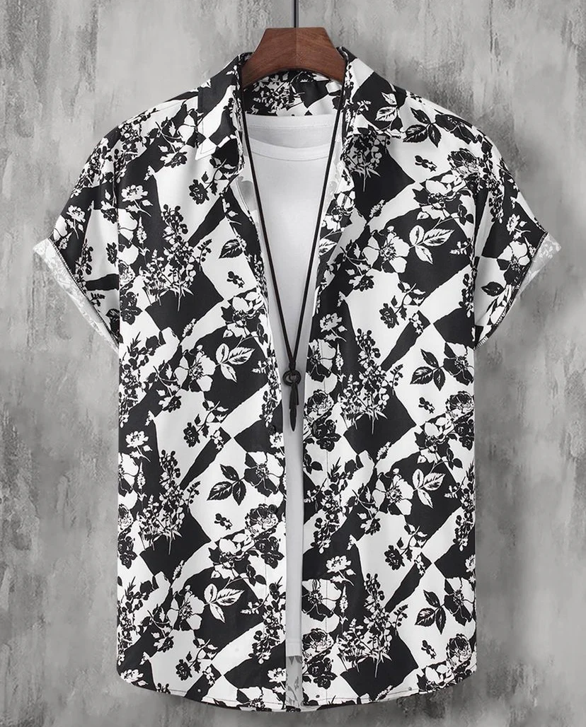 Camisa con estampado floral