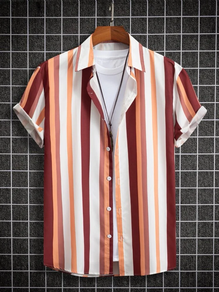 Camisa con estampado de rayas