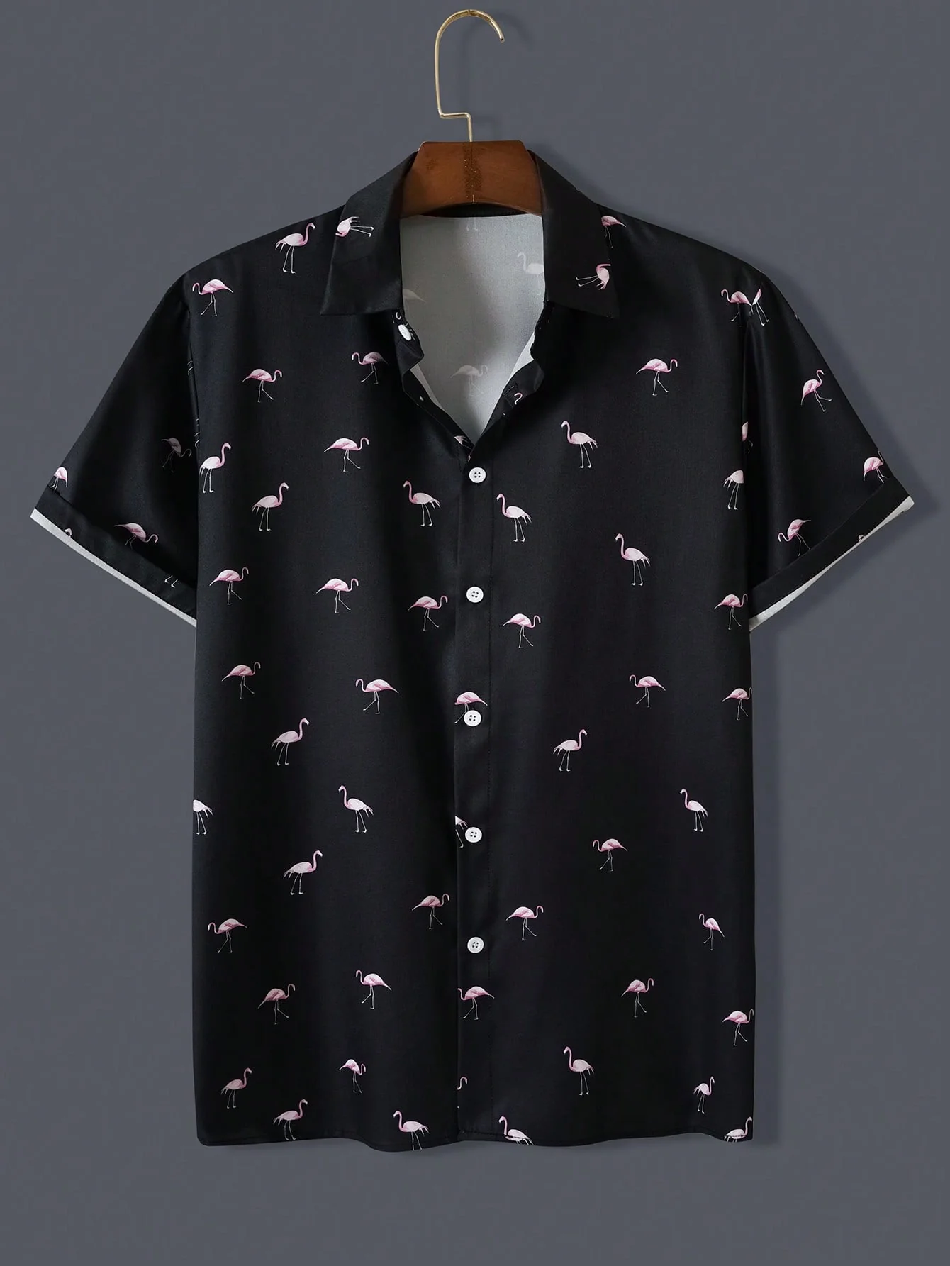 Camisa con estampado de flamenco