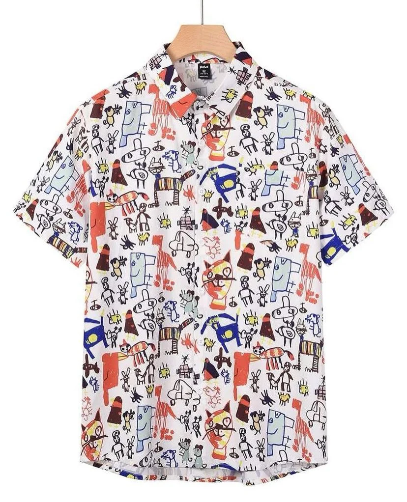 Camisa con estampado de dibujo