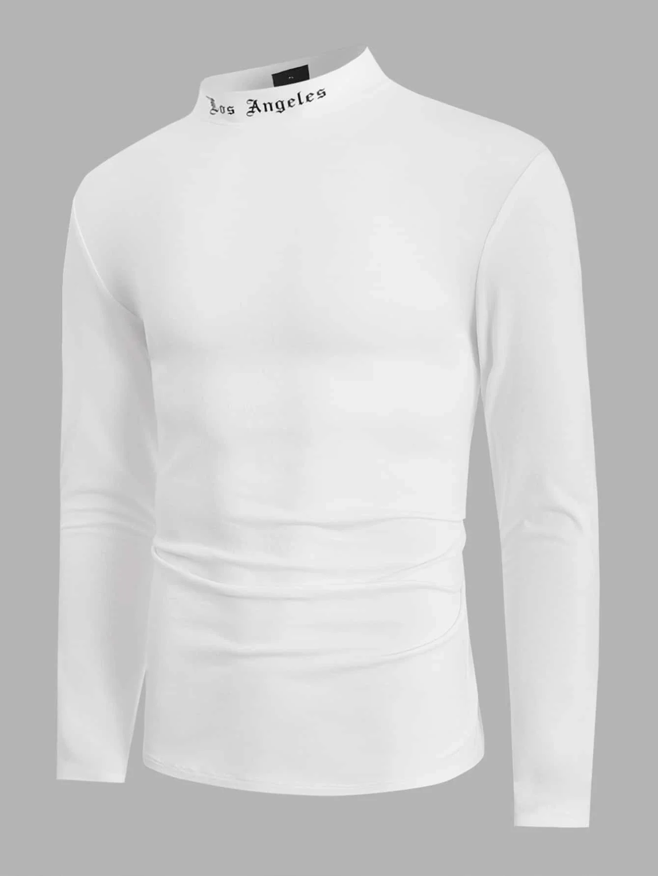 Camiseta manga larga cuello alto