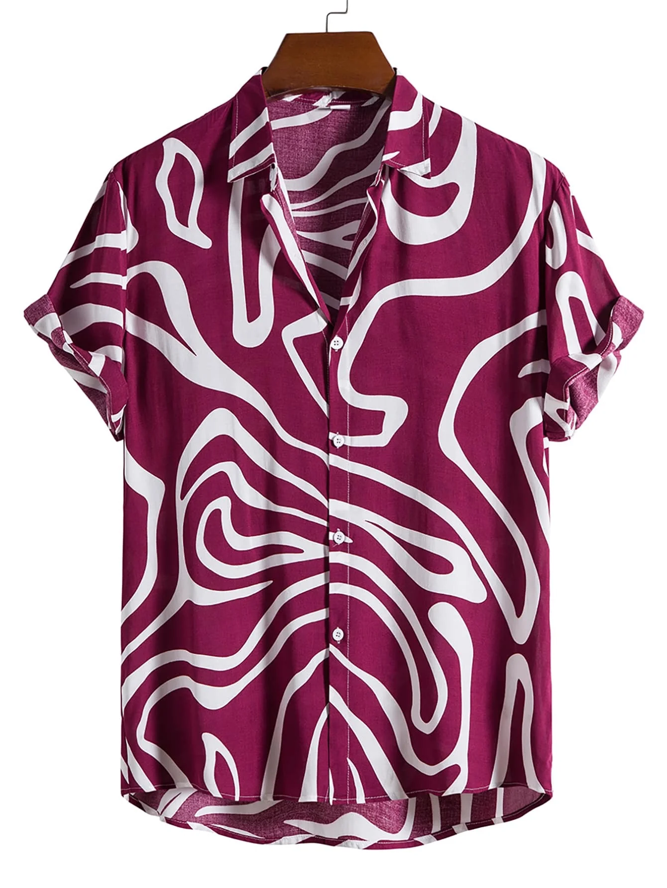 Camisa con estampado al azar