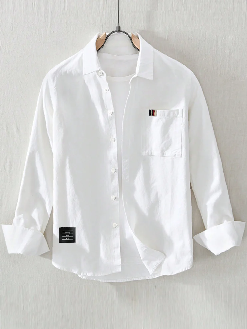 Camisa manga larga con bolsillo