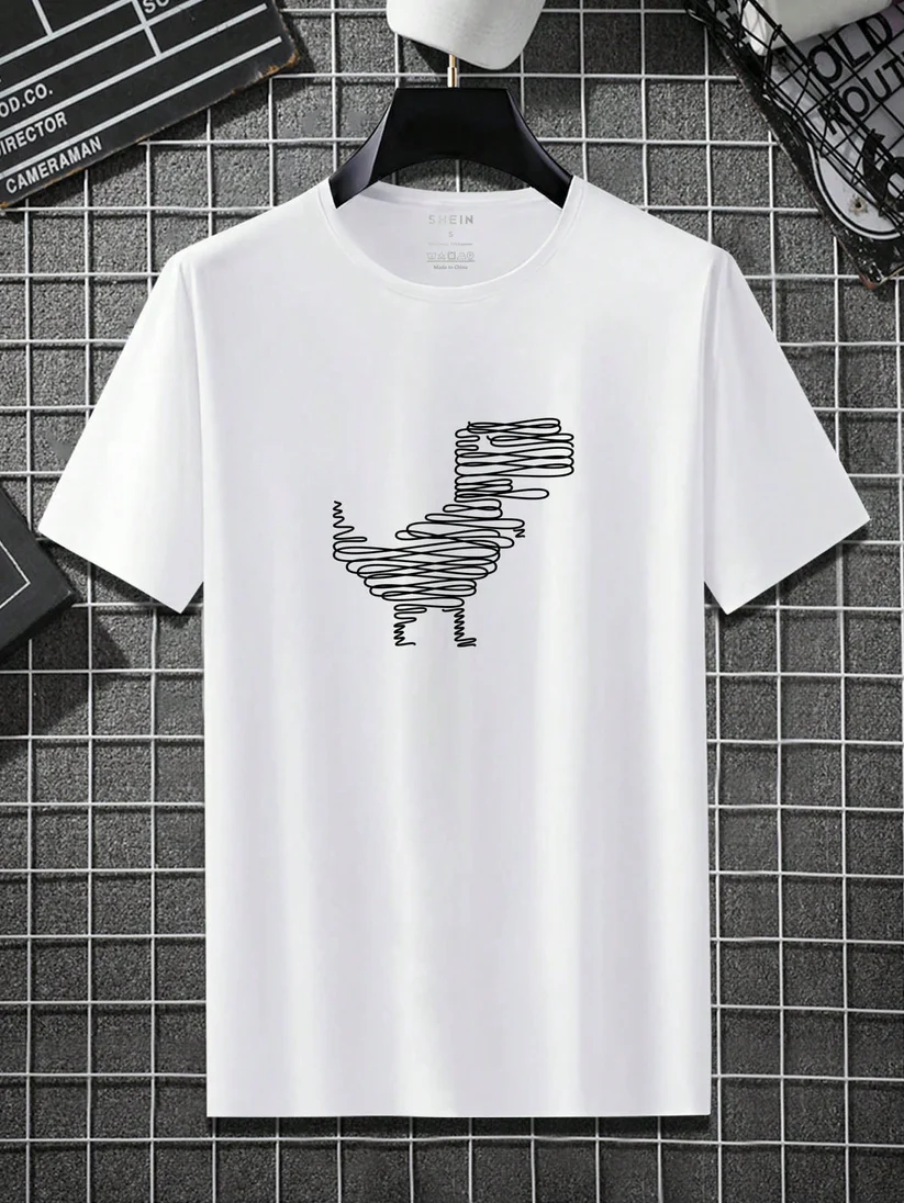 Camiseta con estampado de dinosaurio