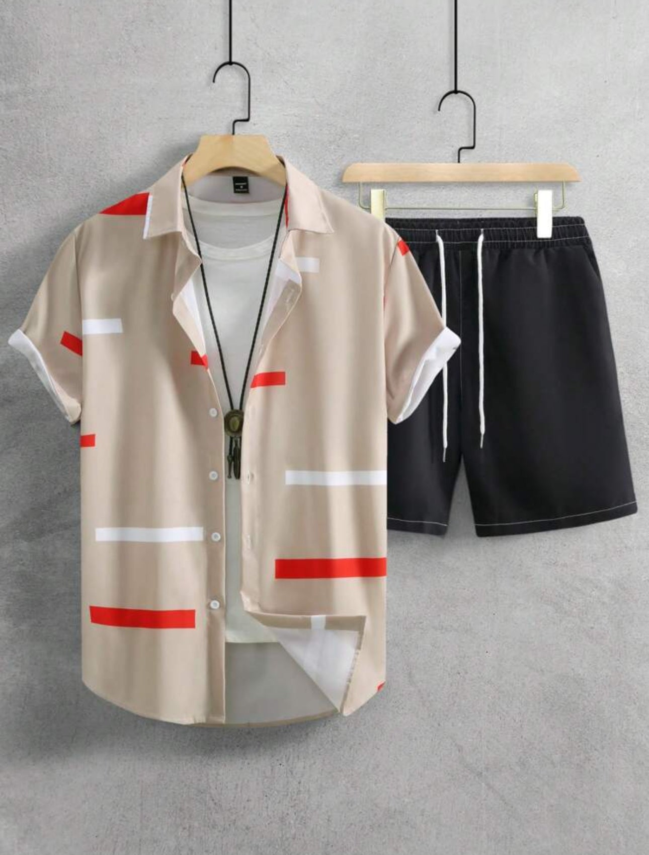 Camisa con estampado & short