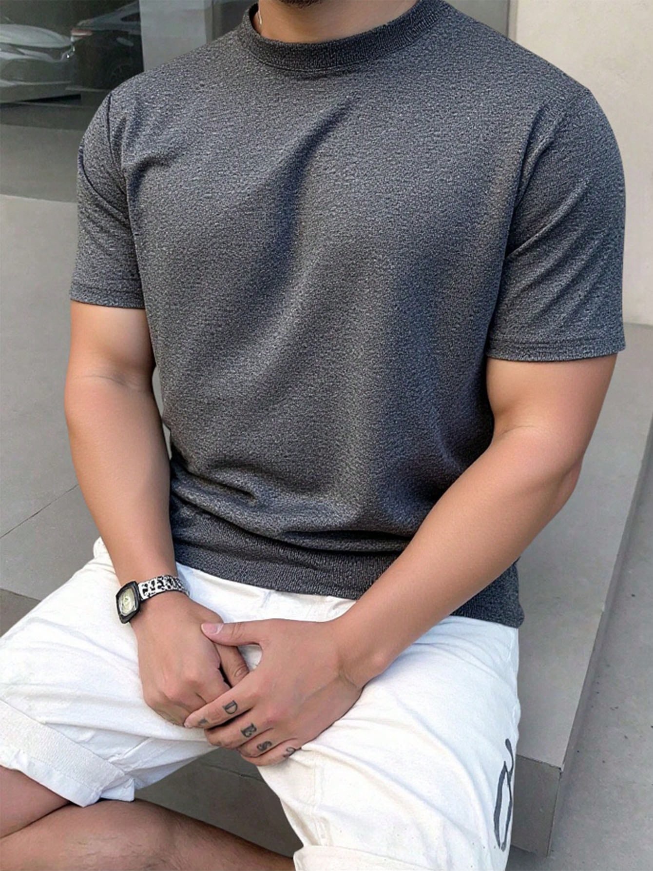 Camiseta casual de punto