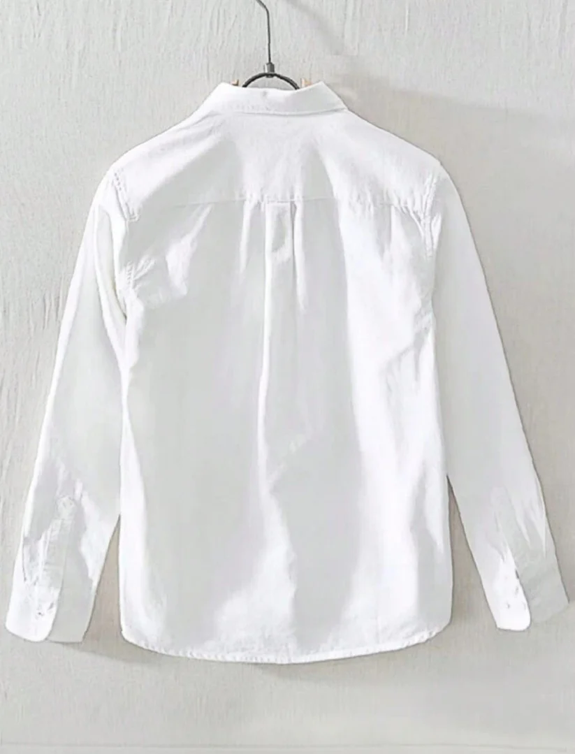 M - Camisa manga larga con bolsillo