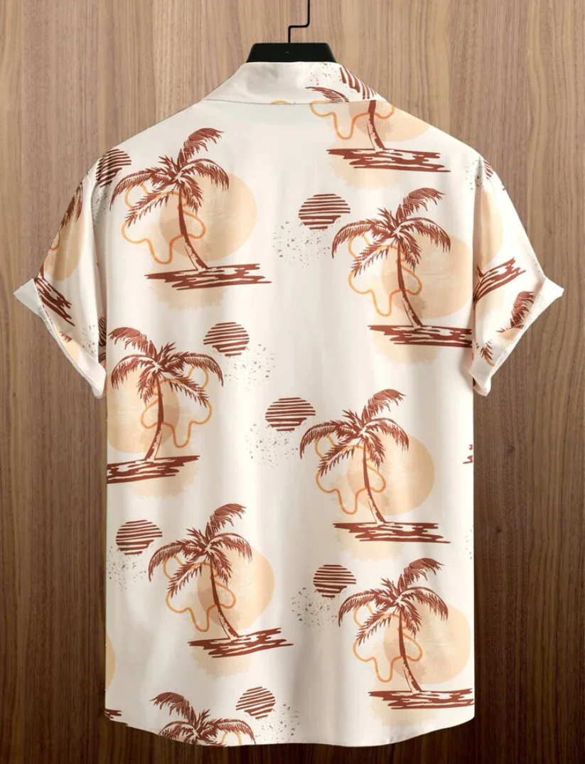 M - Camisa con estampado tropical