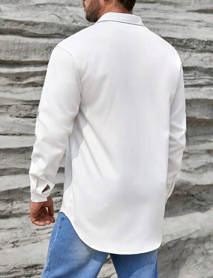 M - Camisa manga larga oversize