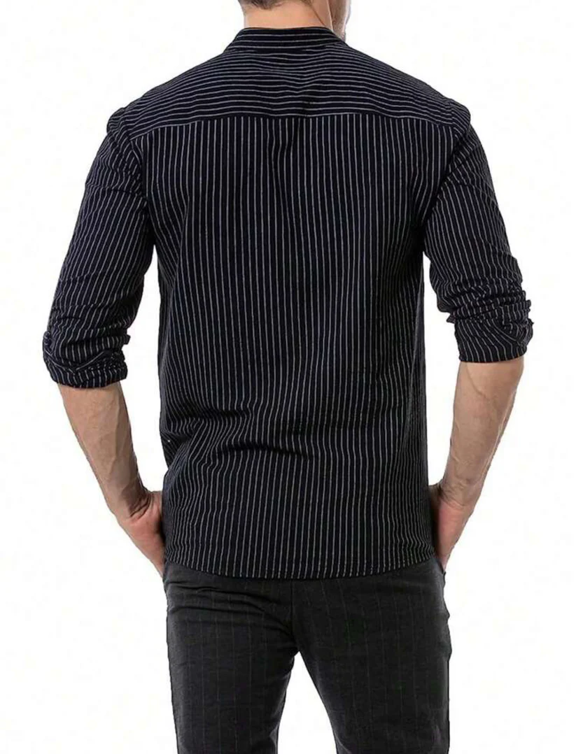 M - Camisa manga larga a rayas