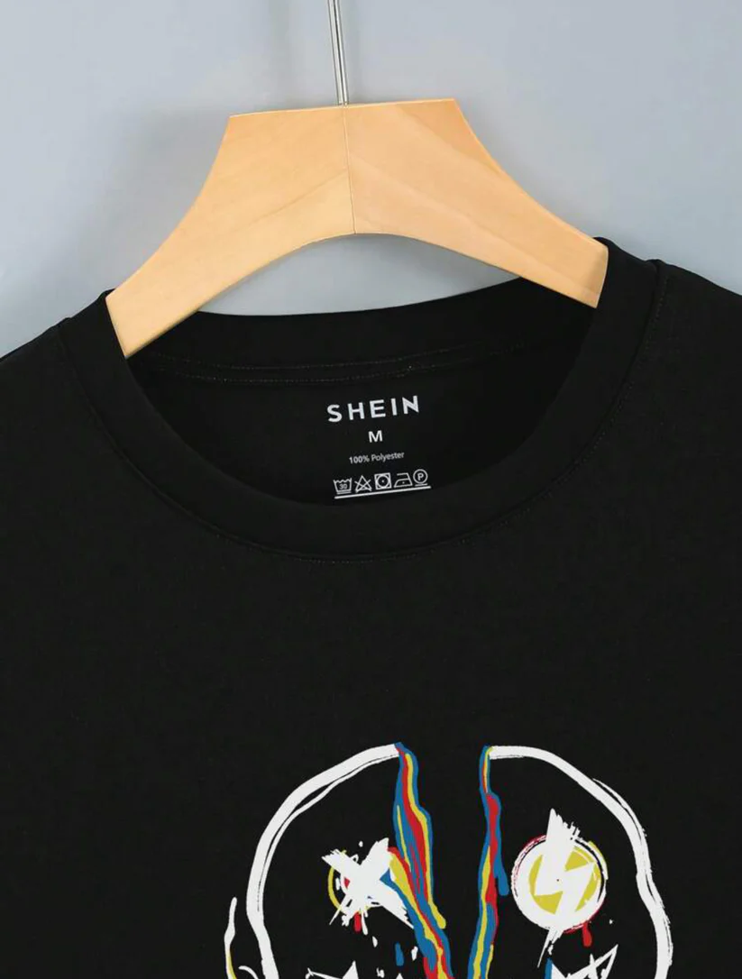 L - Camiseta con estampado de dibujo