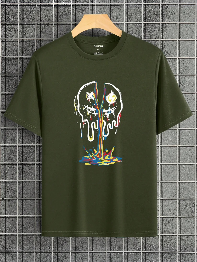 XL - Camiseta con estampado de dibujo