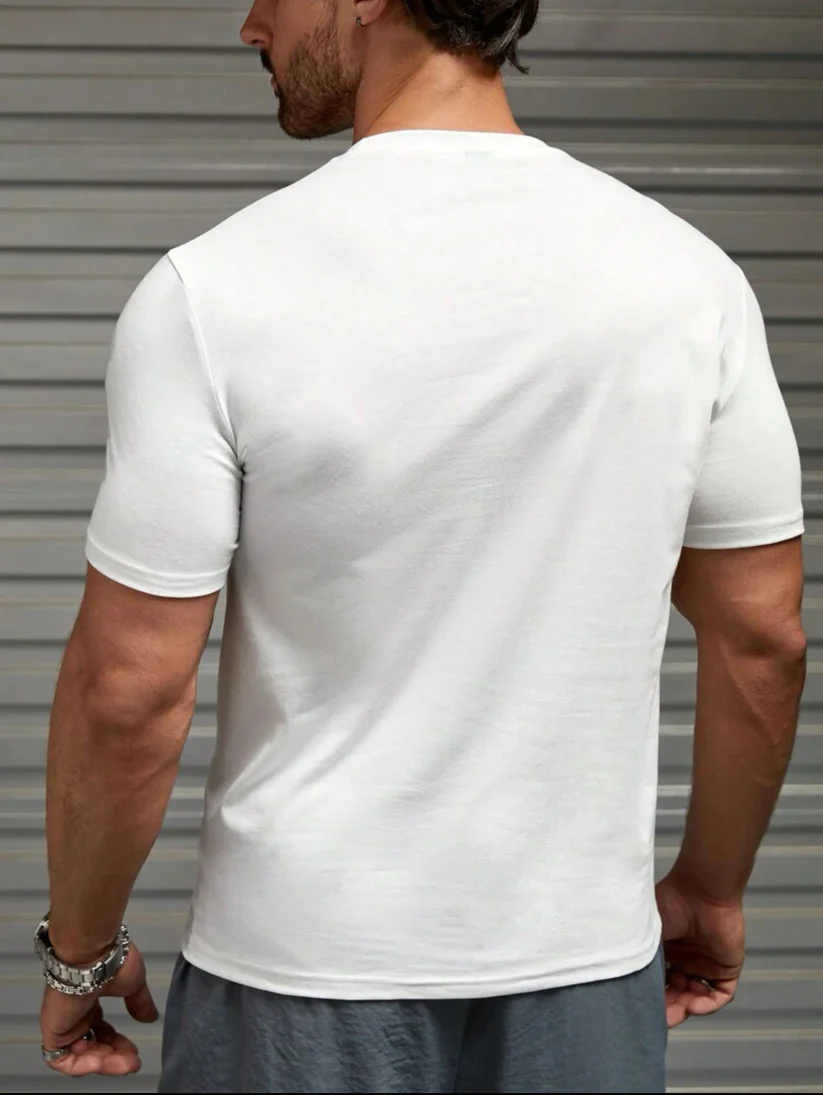 M - Camiseta con estampado de ondas