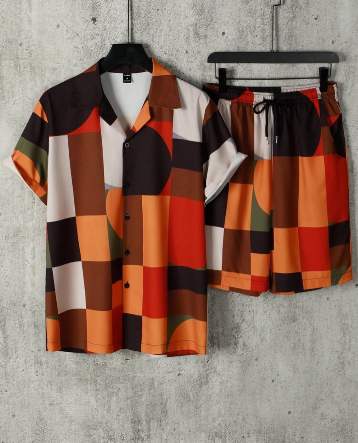 L - Camisa & short con estampado