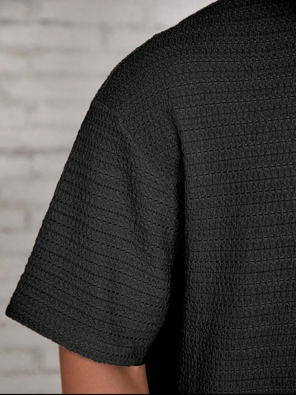 L - Camiseta casual cuello redondo