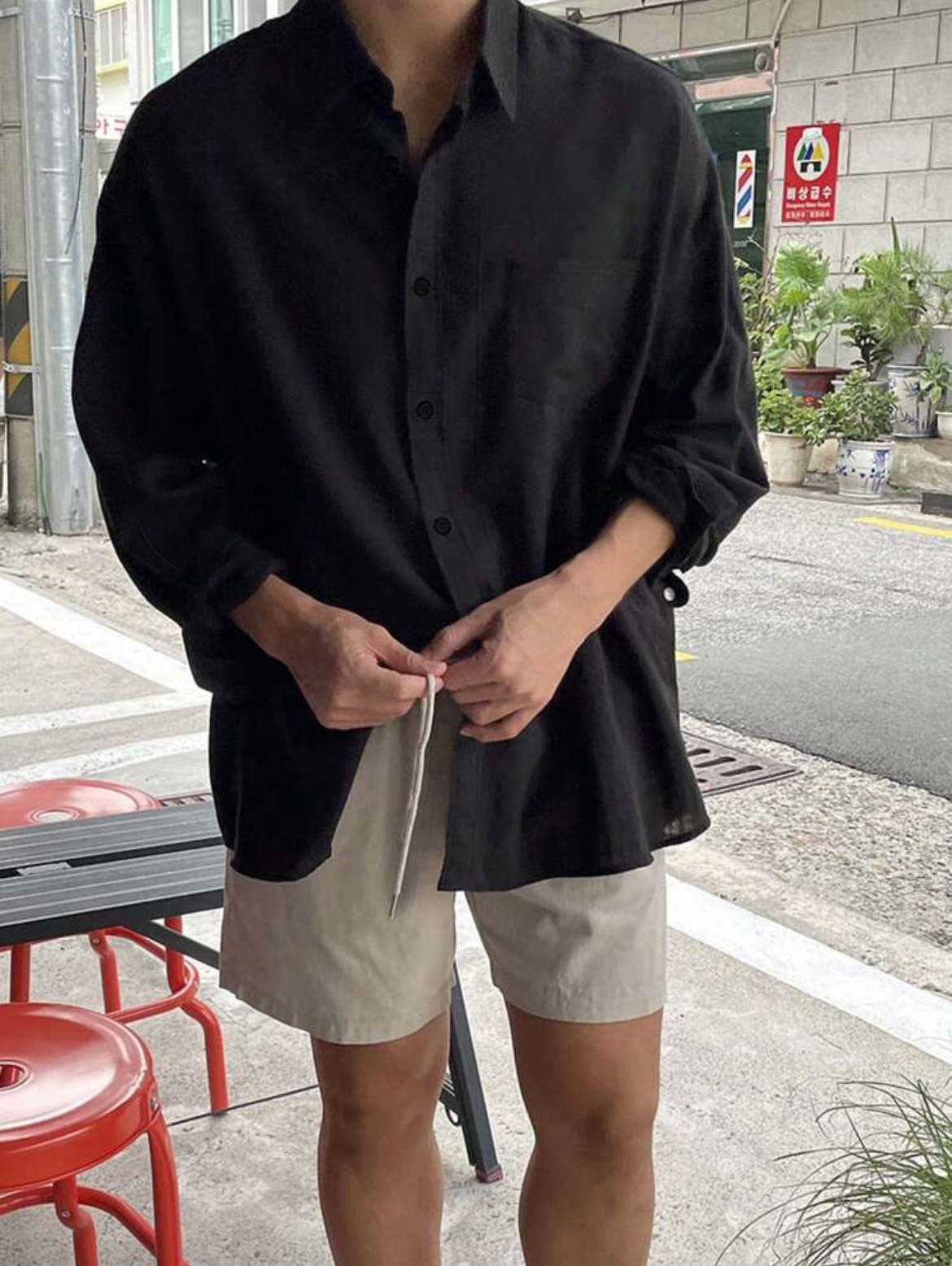 L - Camisa manga larga