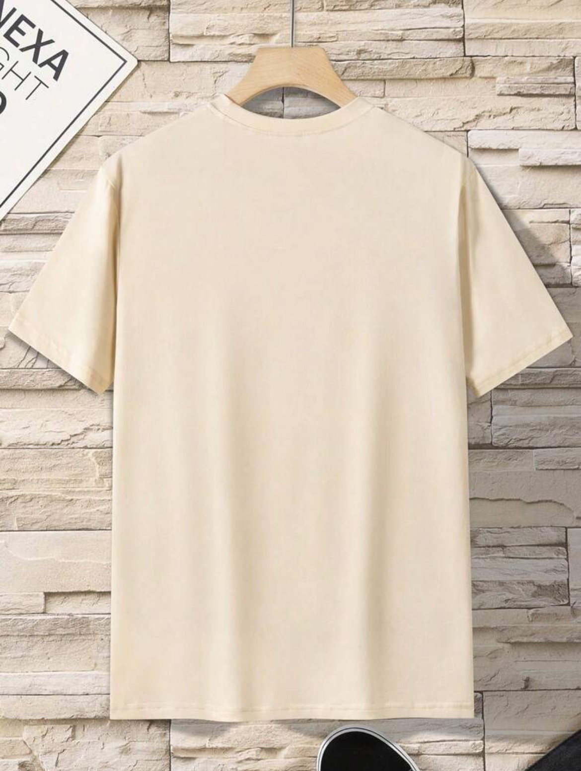 S - Camiseta con estampado de letra