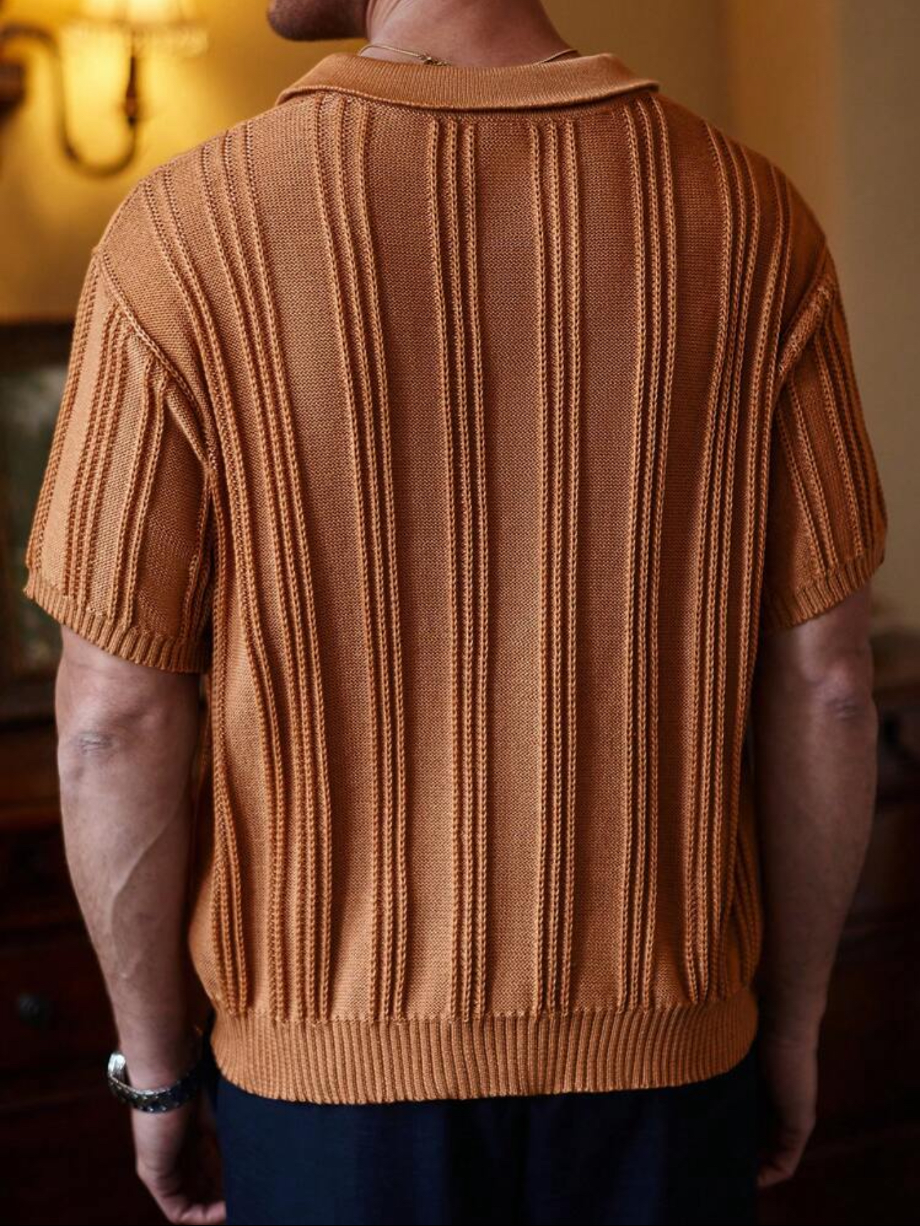 M - Polo de punto media cremallera