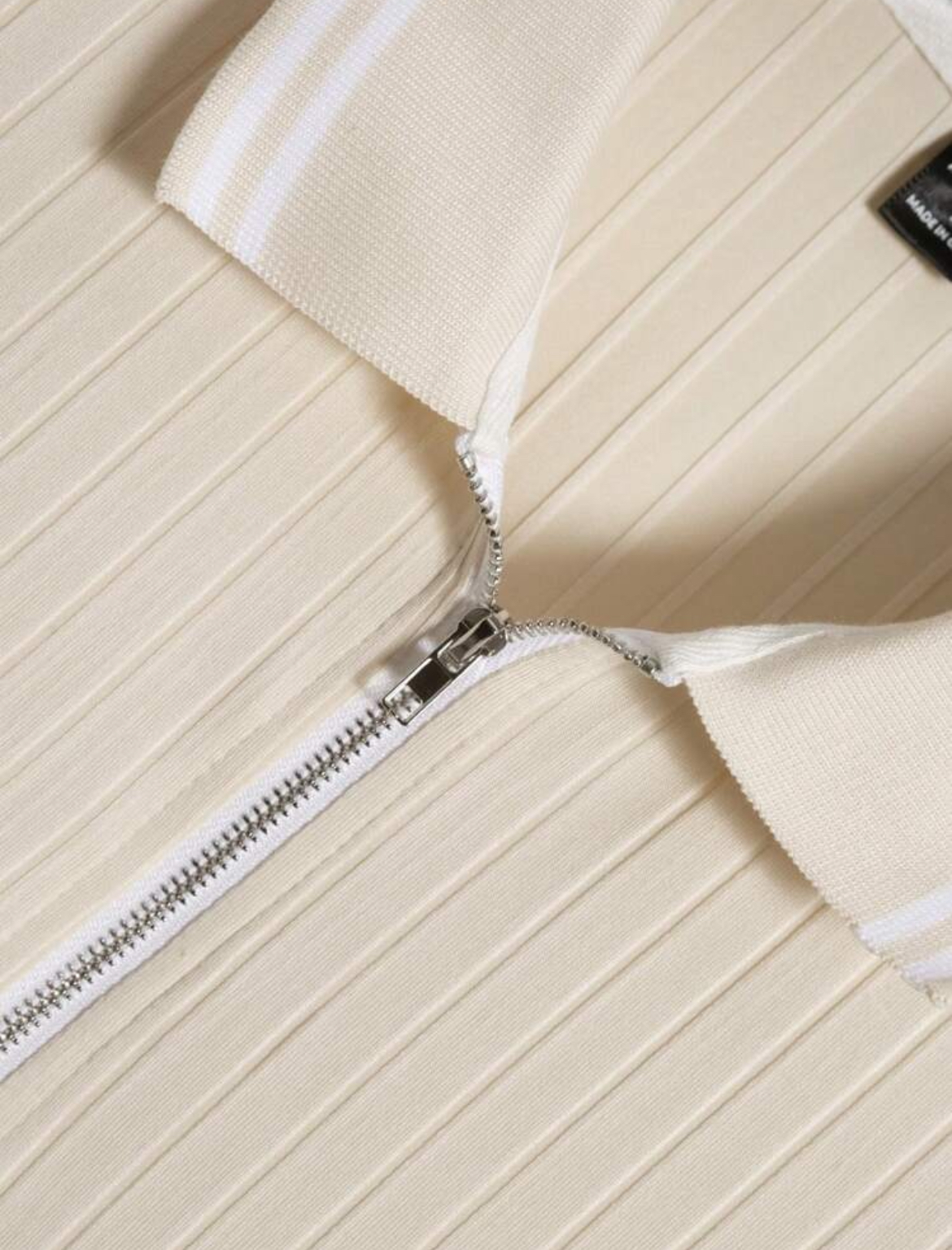 L - Polo media cremallera & short