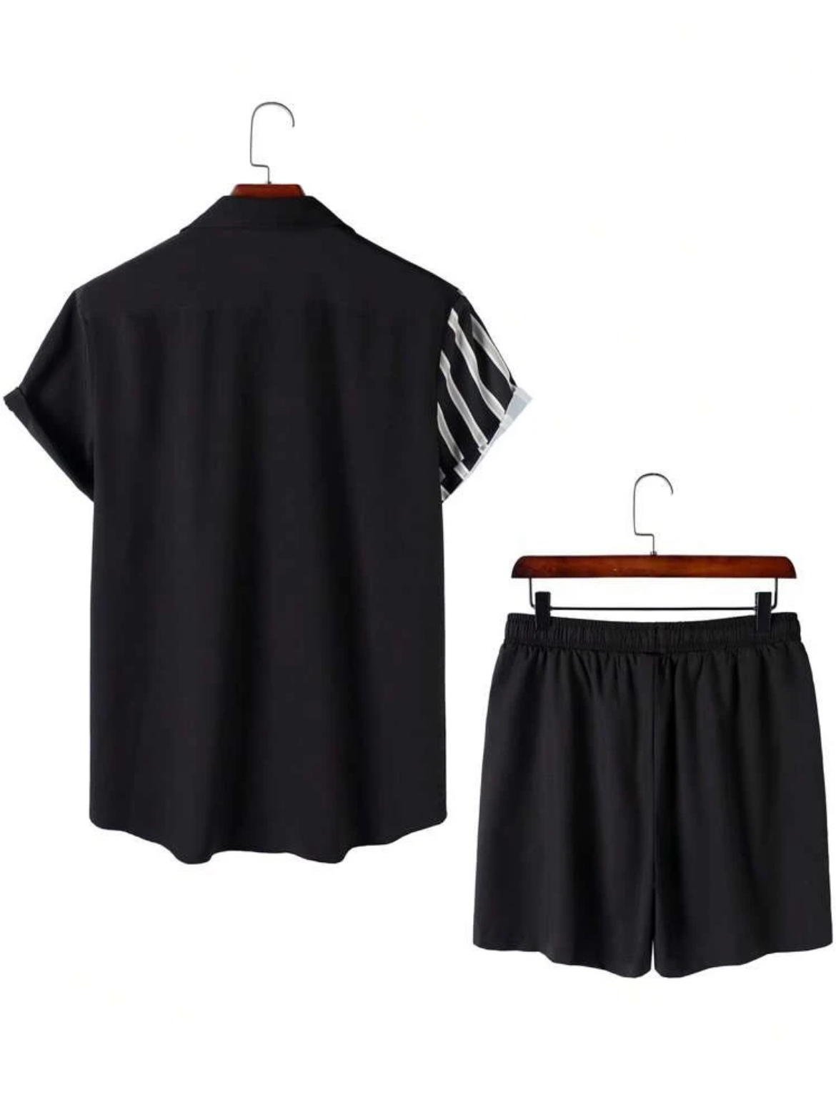 M - Camisa color combinado & short