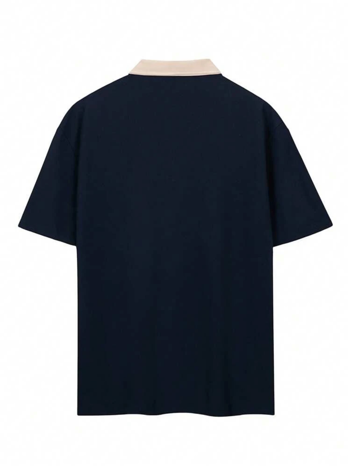 XS - Polo unicolor media cremallera