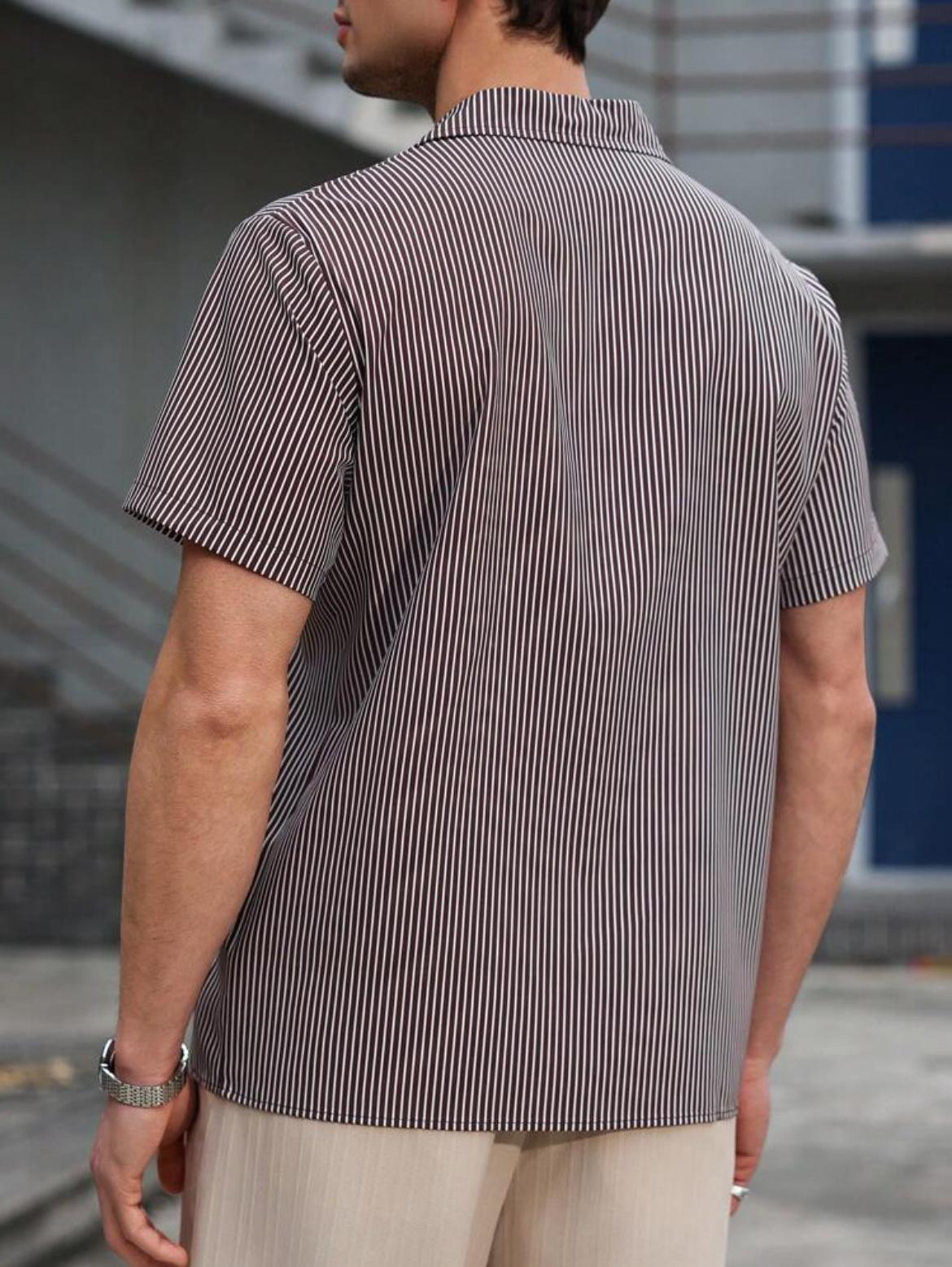 M - Camisa casual a rayas