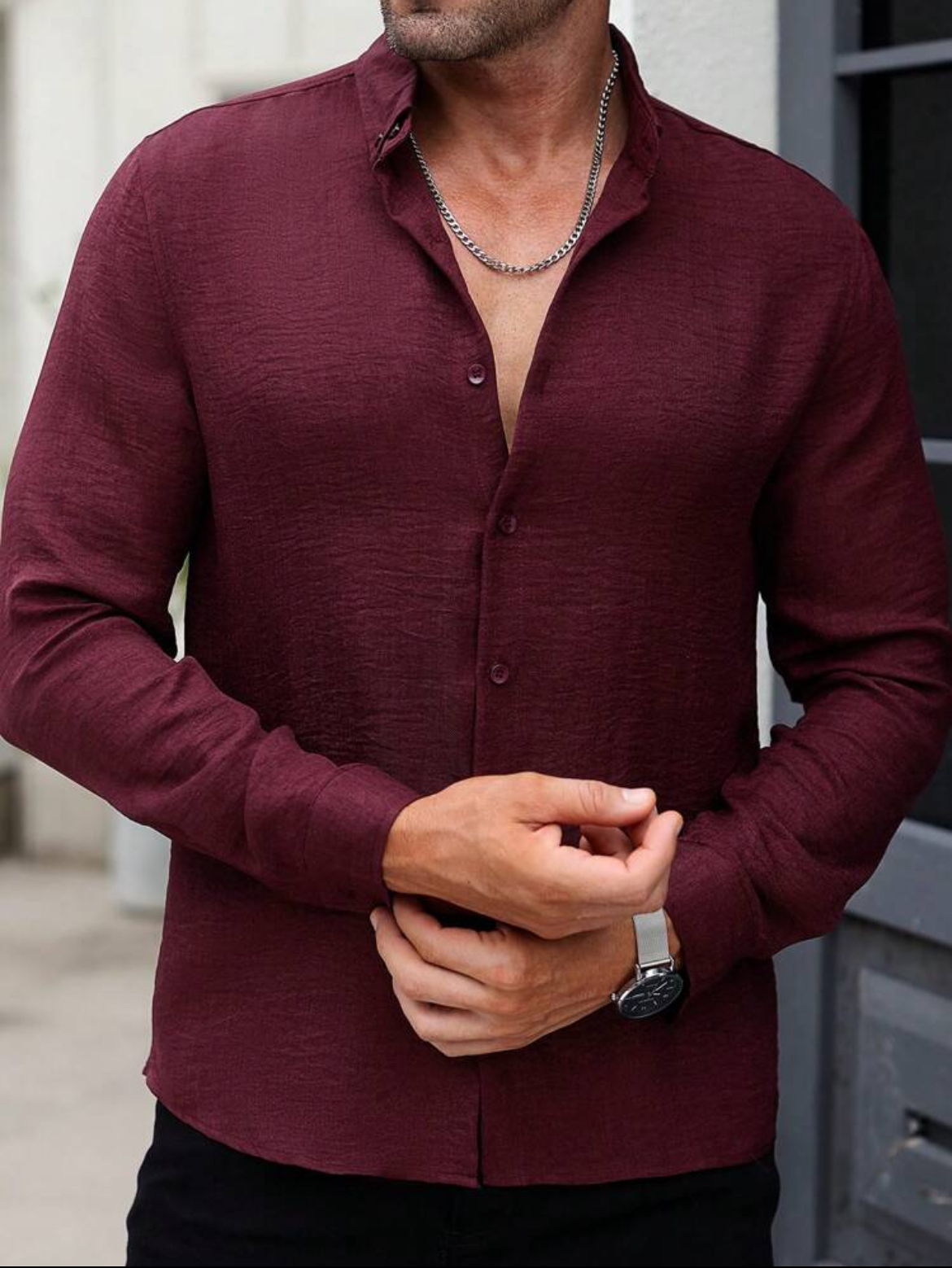 L - Camisa manga larga