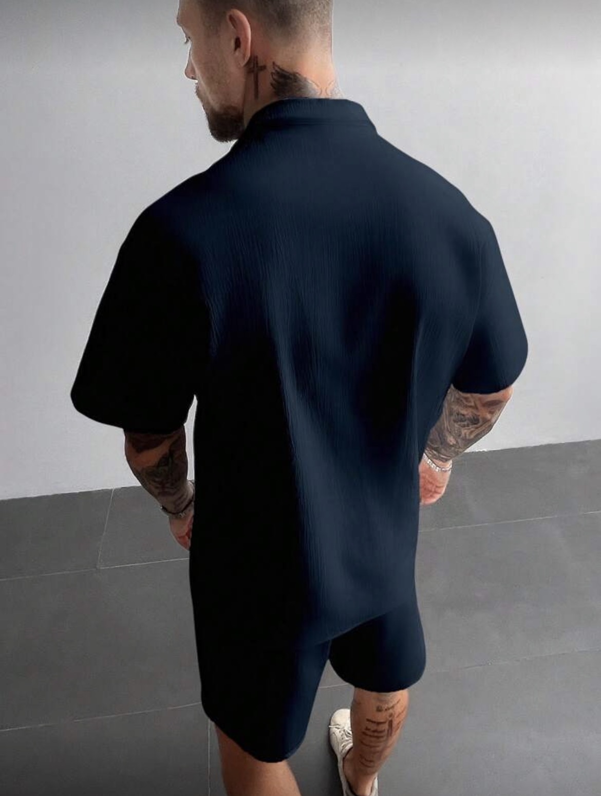 L - Camisa lino cubano & short