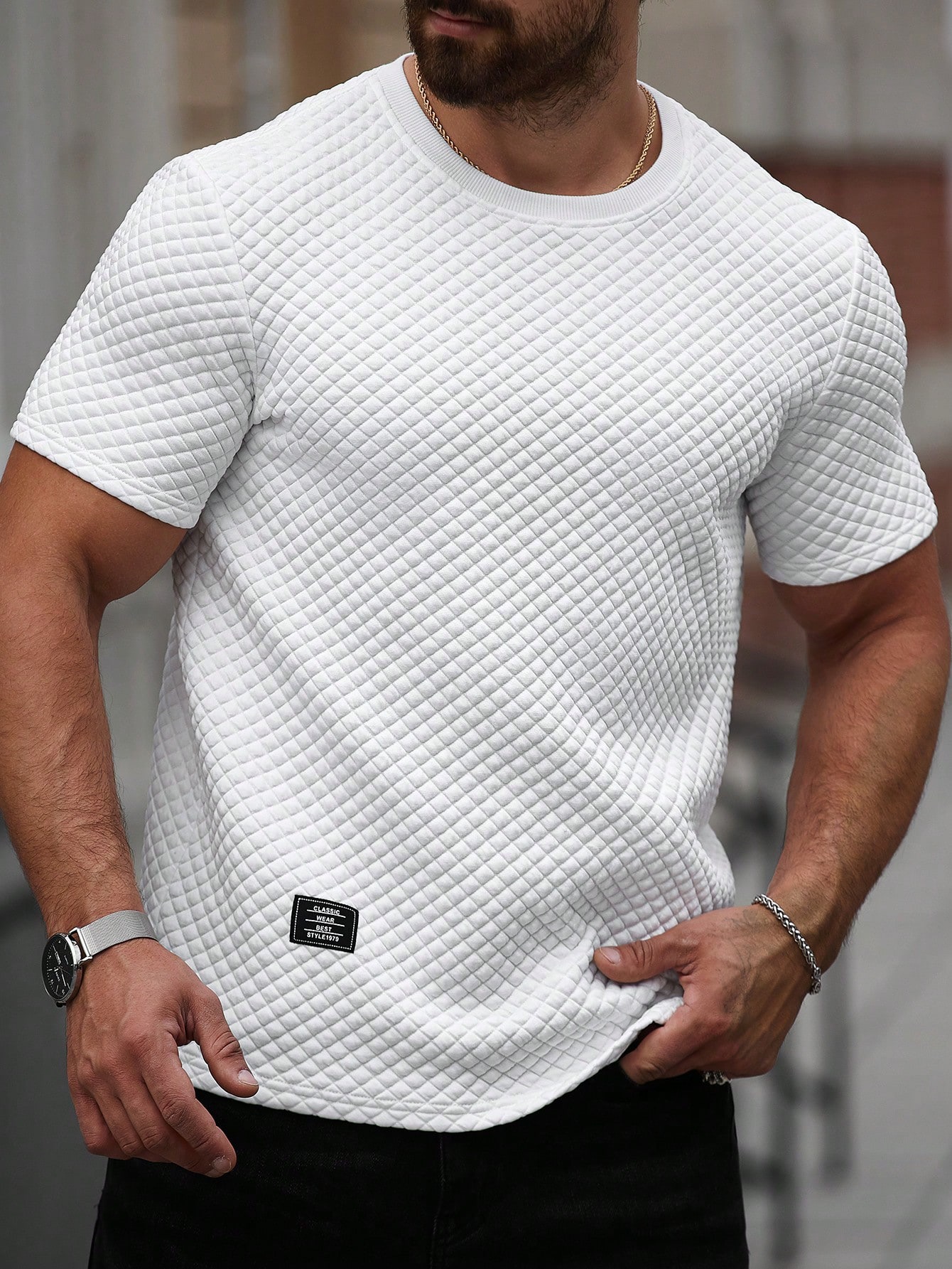 Camiseta texturizada