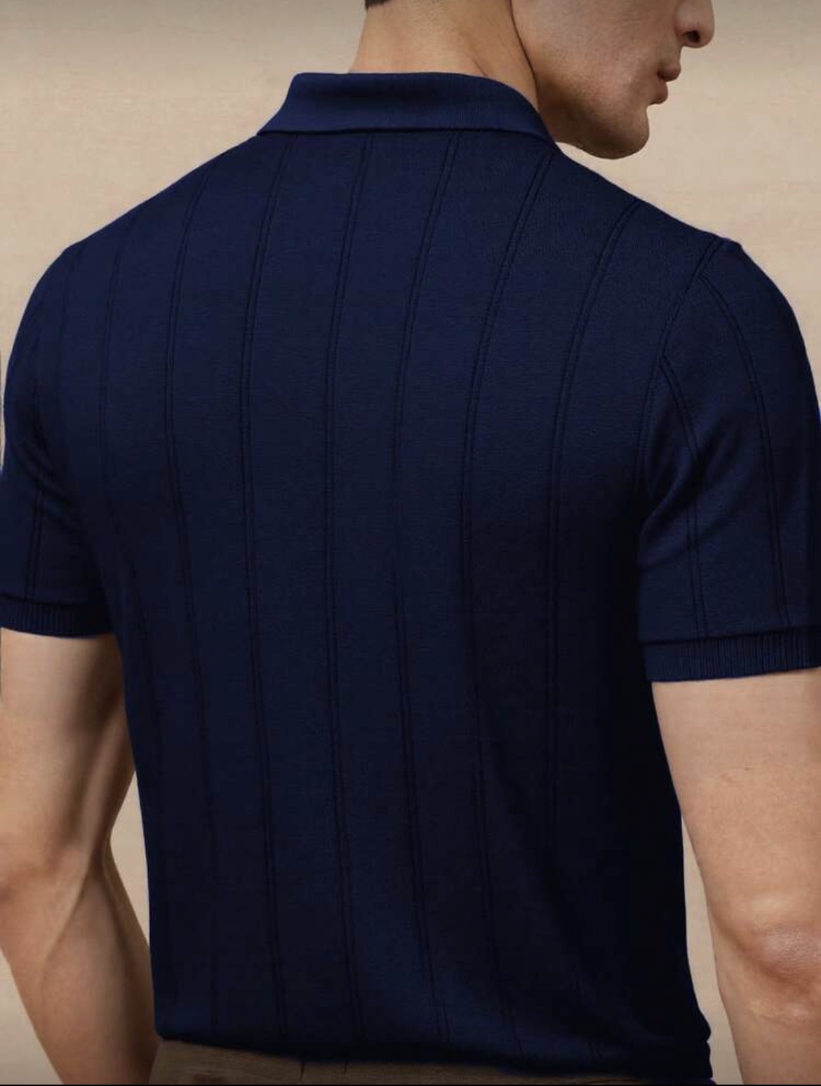 S - Polo de punto canalé