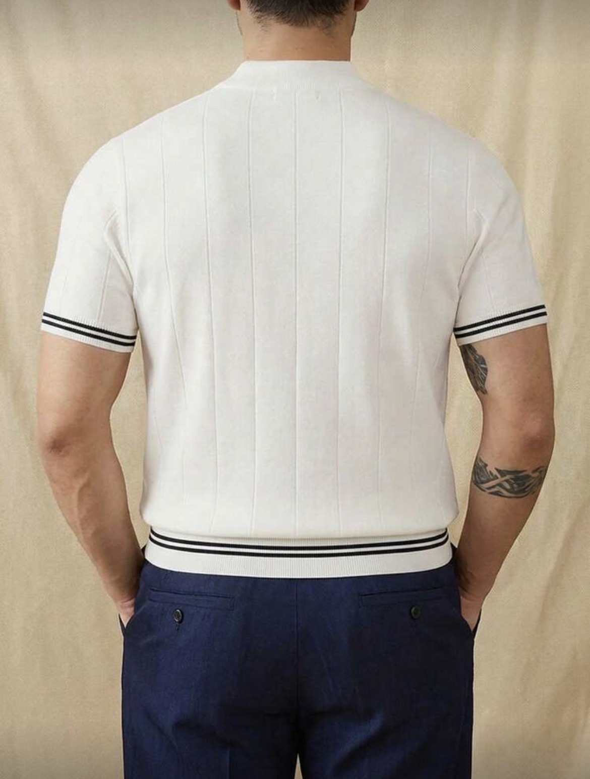 S - Camiseta de punto casual