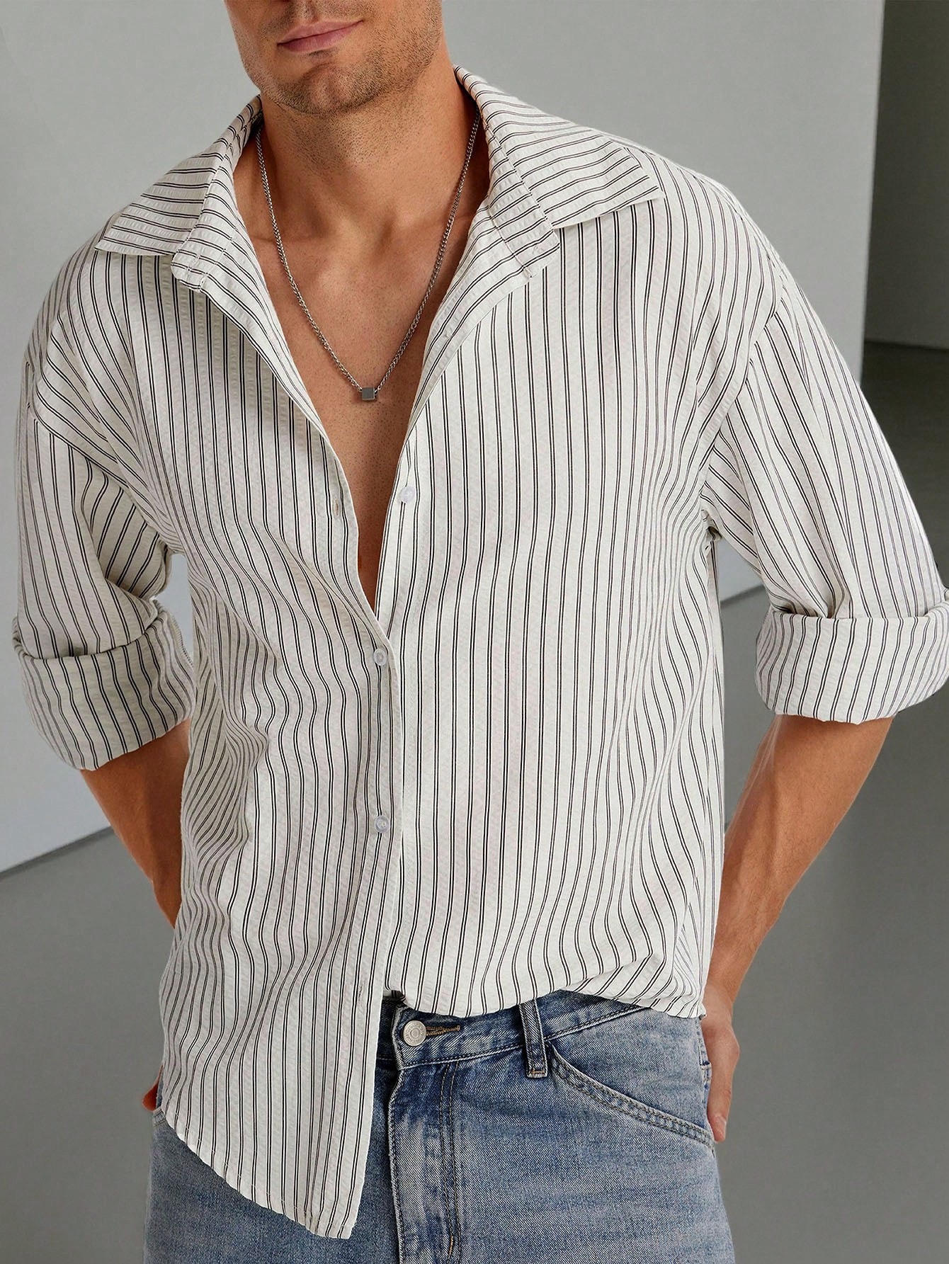 Camisa manga larga a rayas