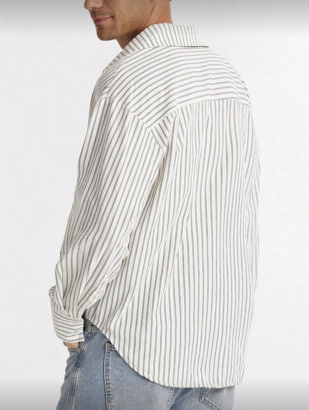 M - Camisa manga larga a rayas