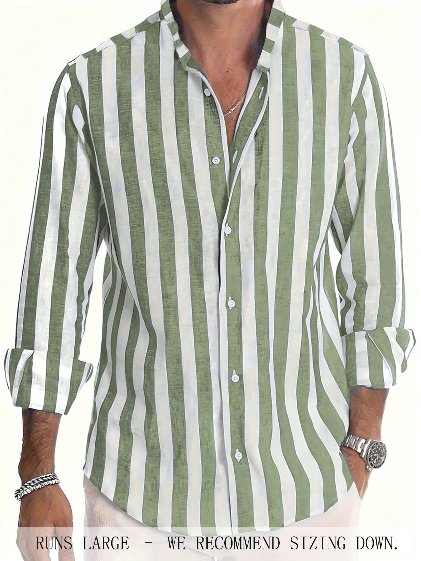 Camisa manga larga a rayas