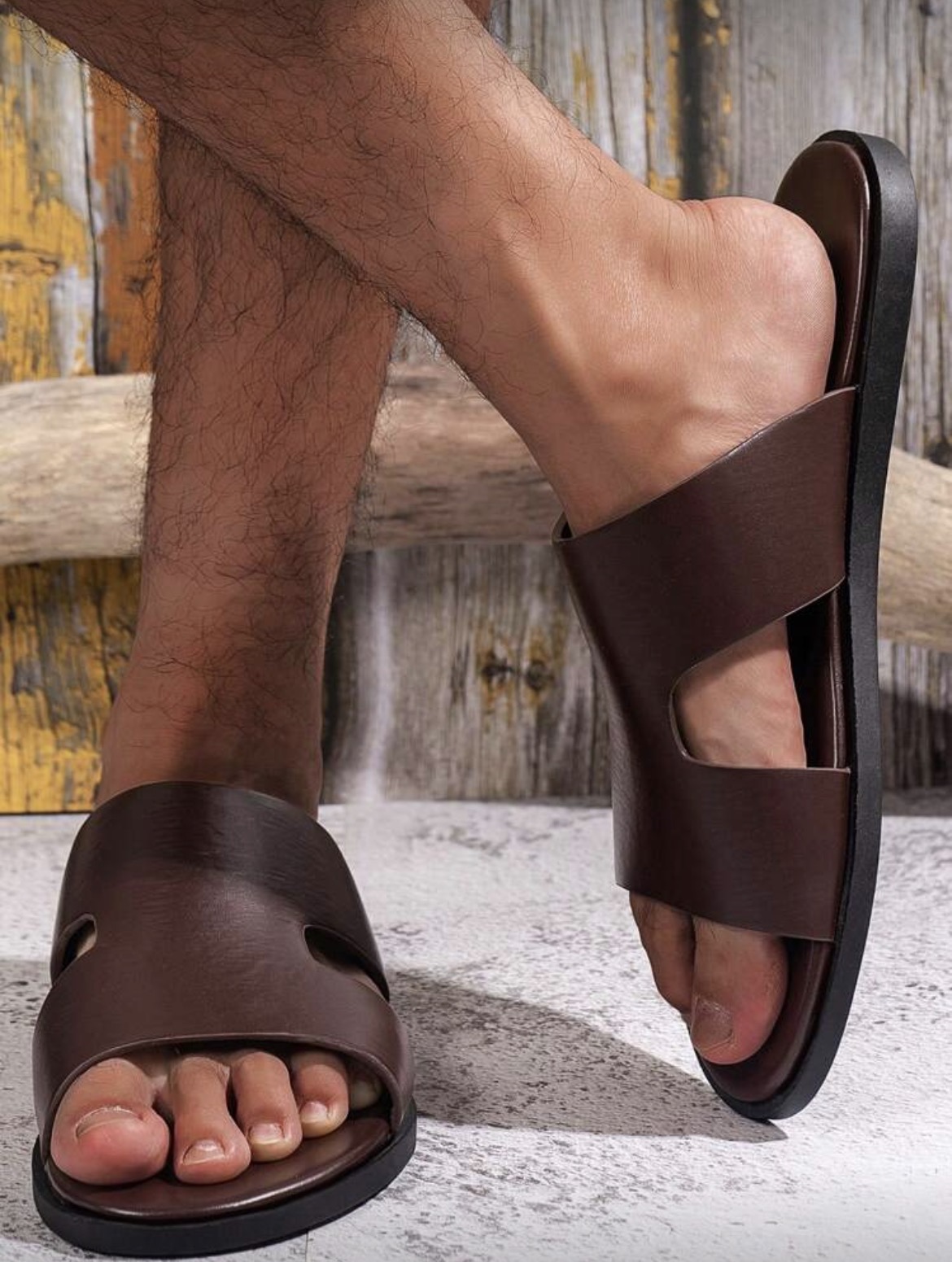 US8.5(EUR41) - Sandalias unicolor