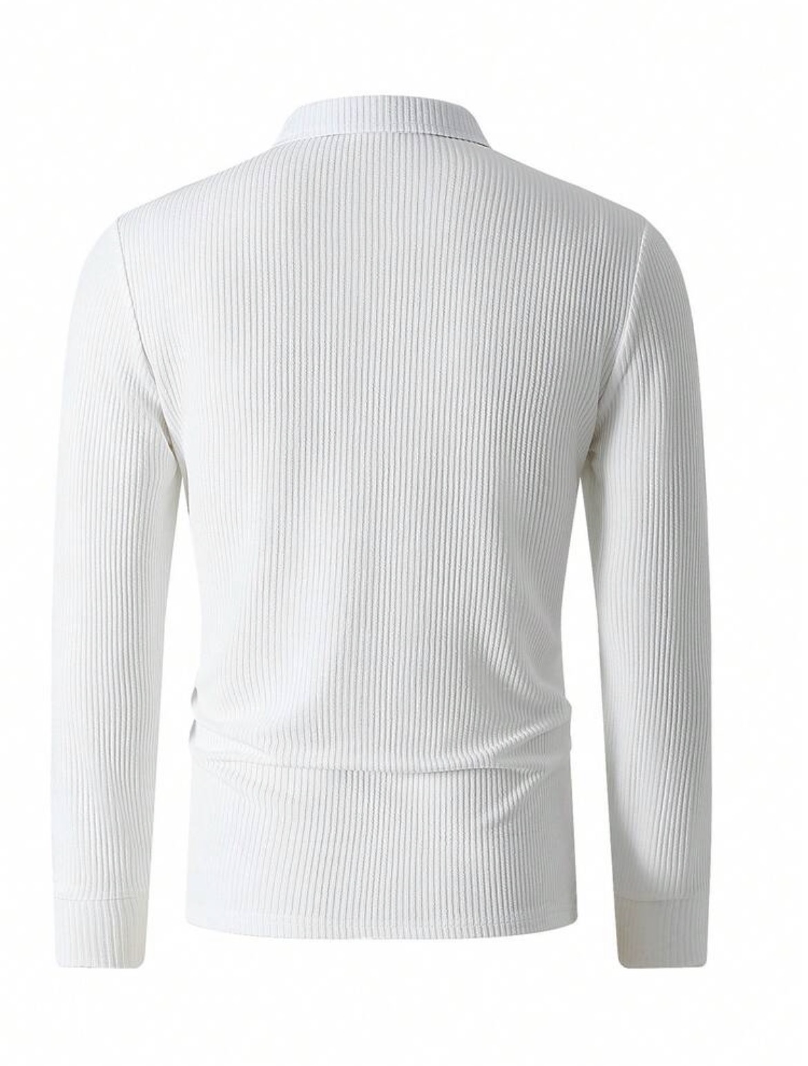 M - Polo manga larga con textura