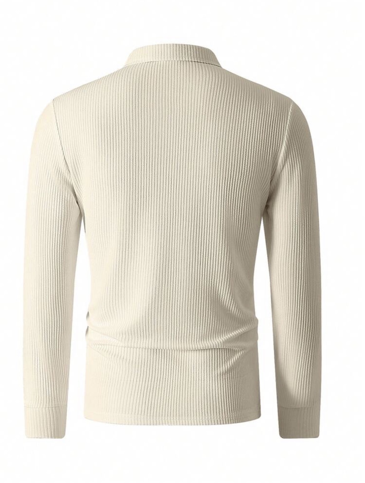 M - Polo manga larga con textura