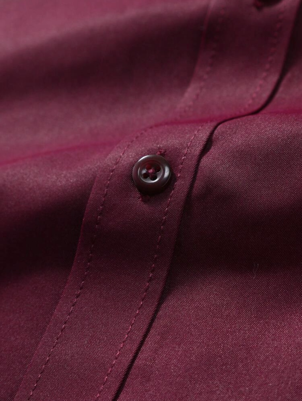 L - Camisa manga larga unicolor