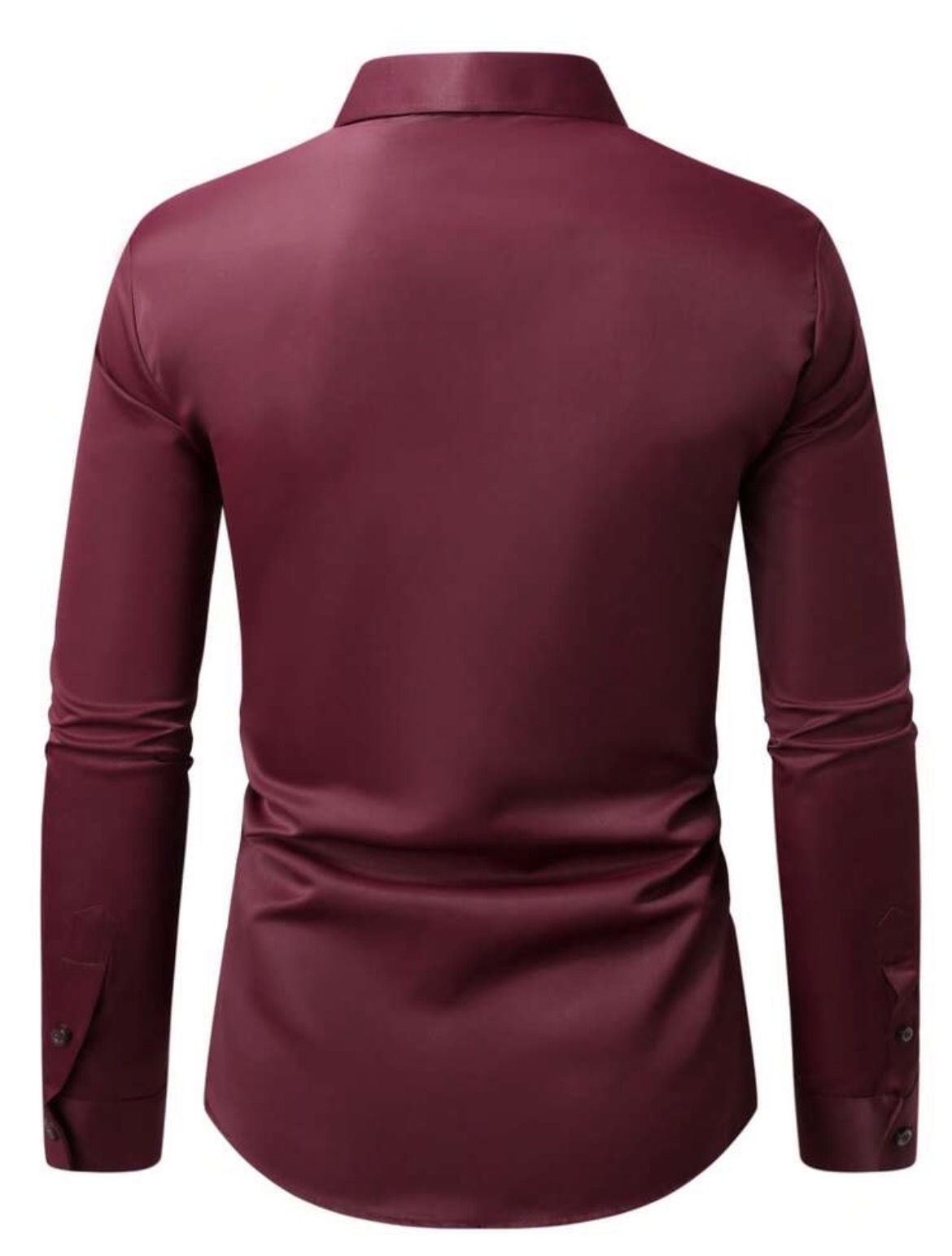 M - Camisa manga larga unicolor