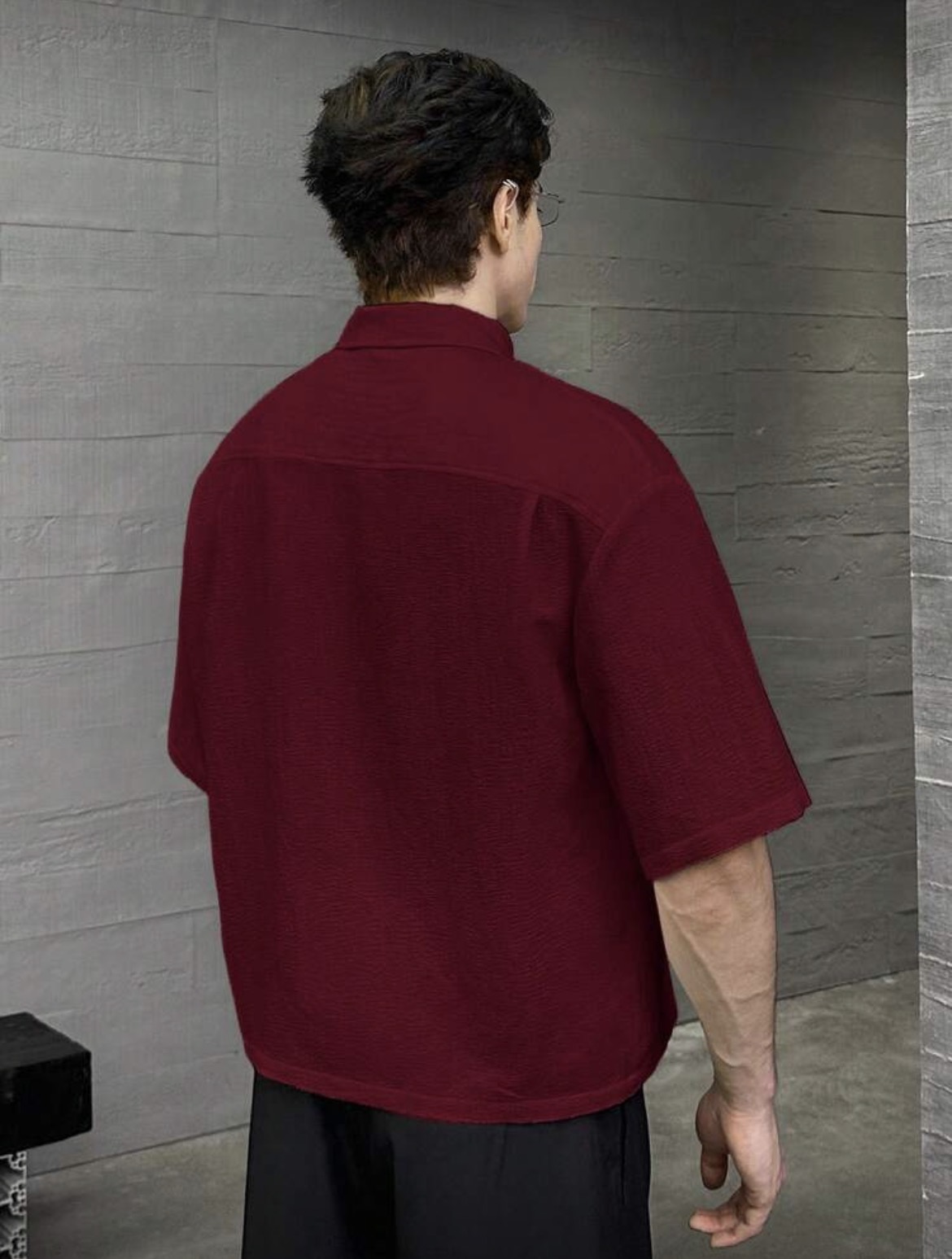 S - Camisa casual tejida