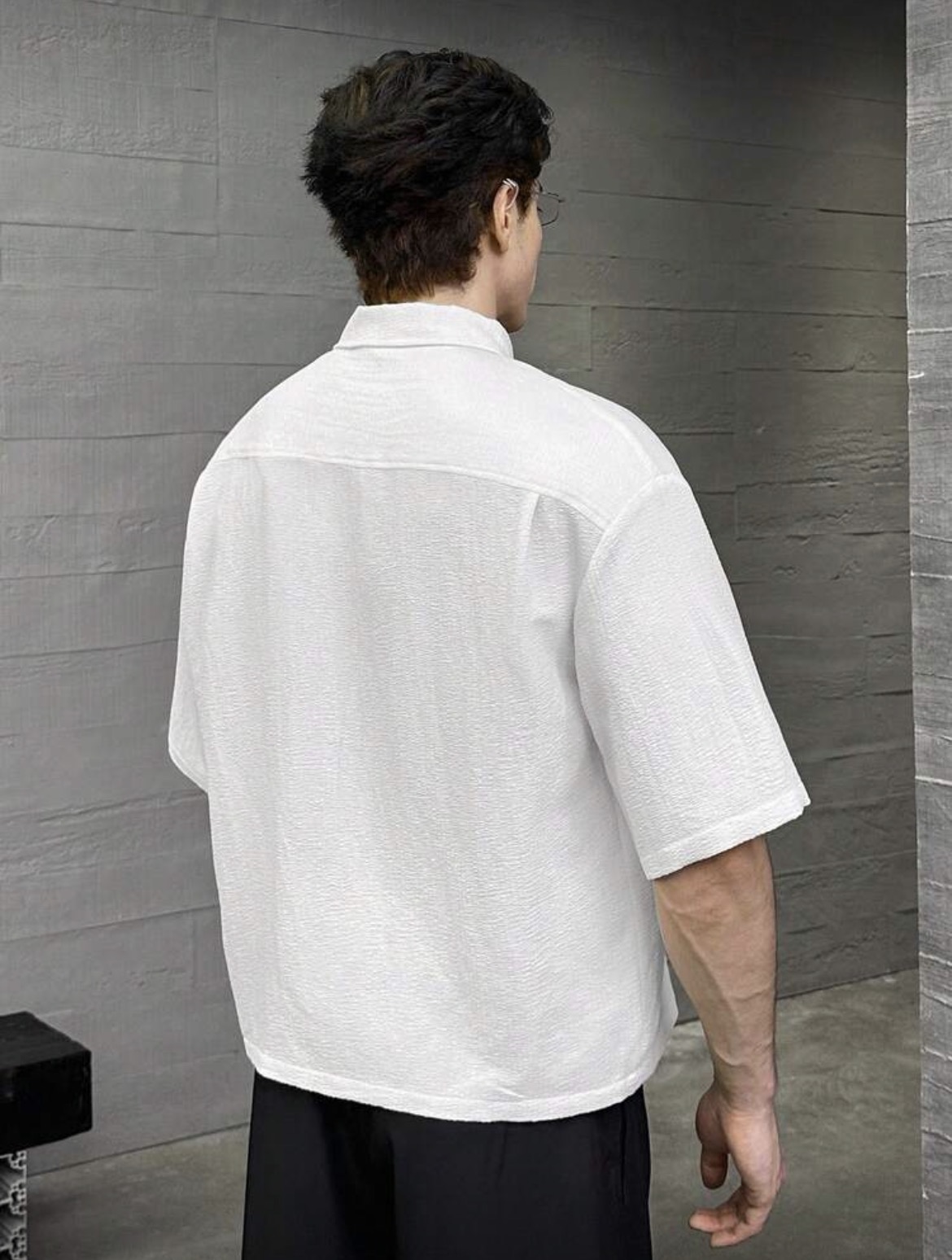 S - Camisa casual tejida