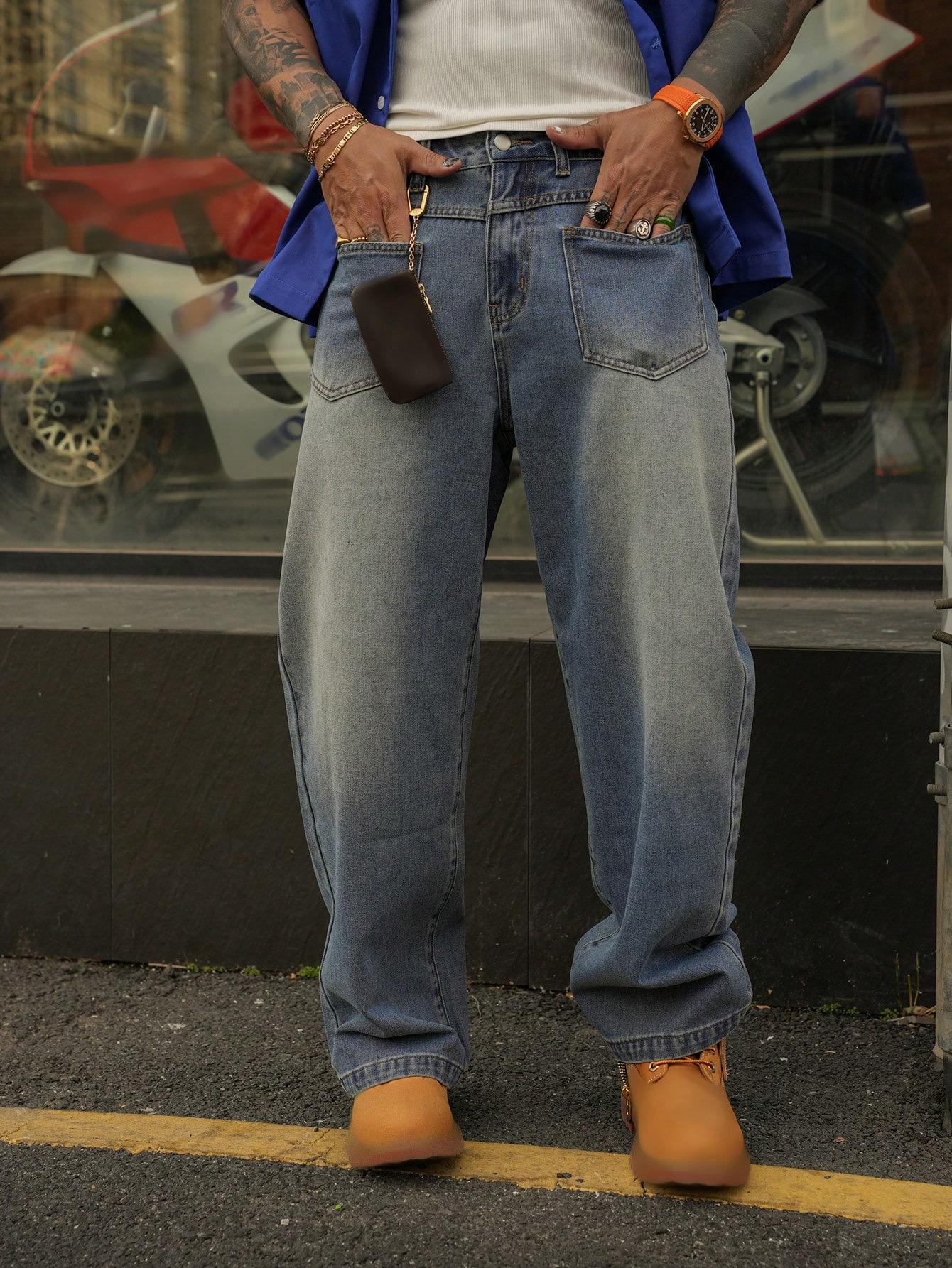 DAZY jeans desgastado