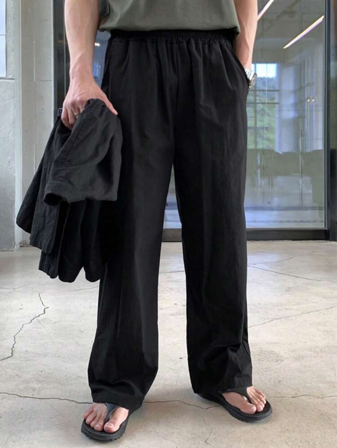 L(36) - DAZY pantalón unicolor