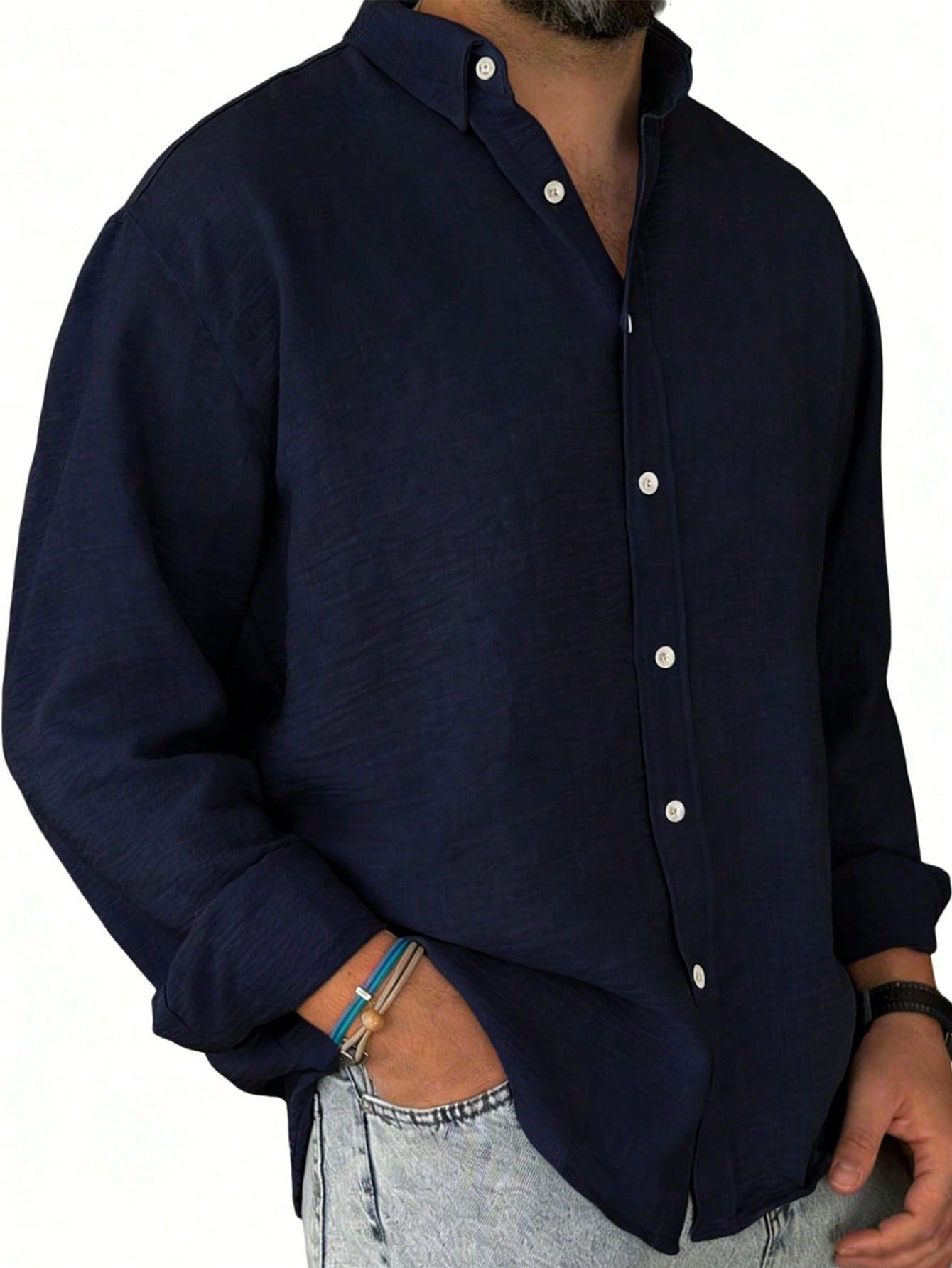 Camisa manga larga unicolor