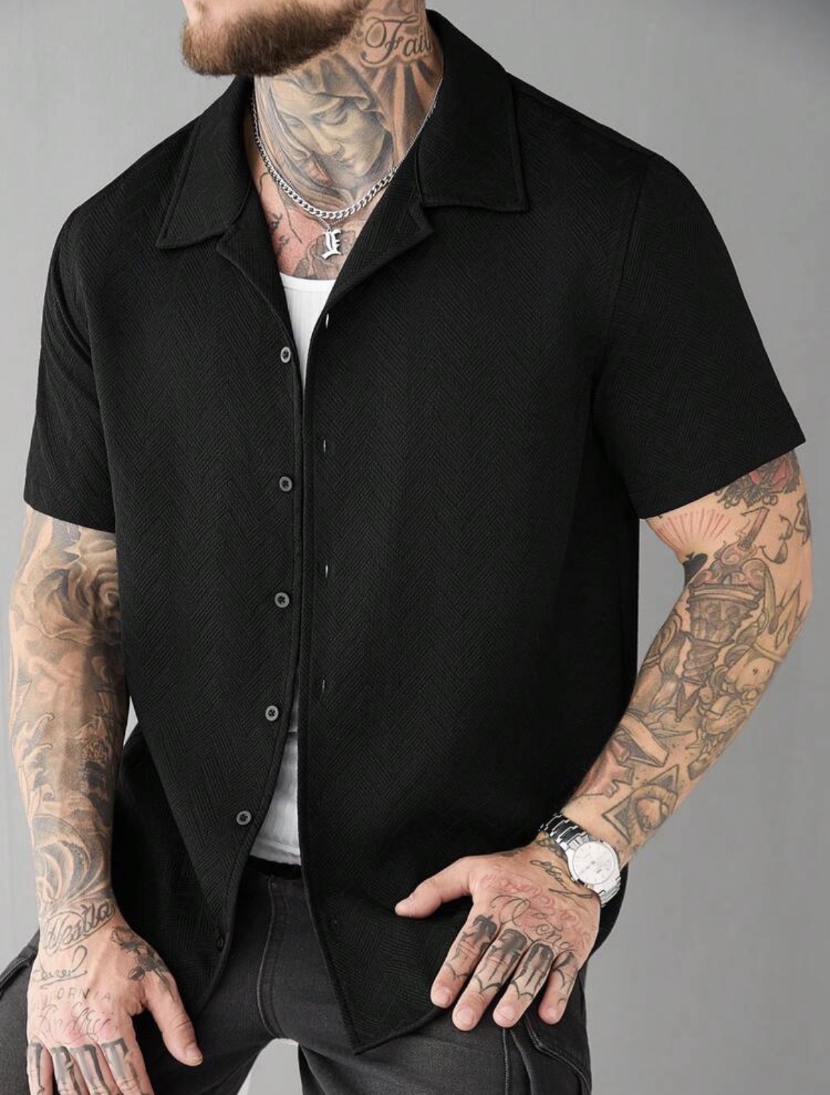 Camisa con textura