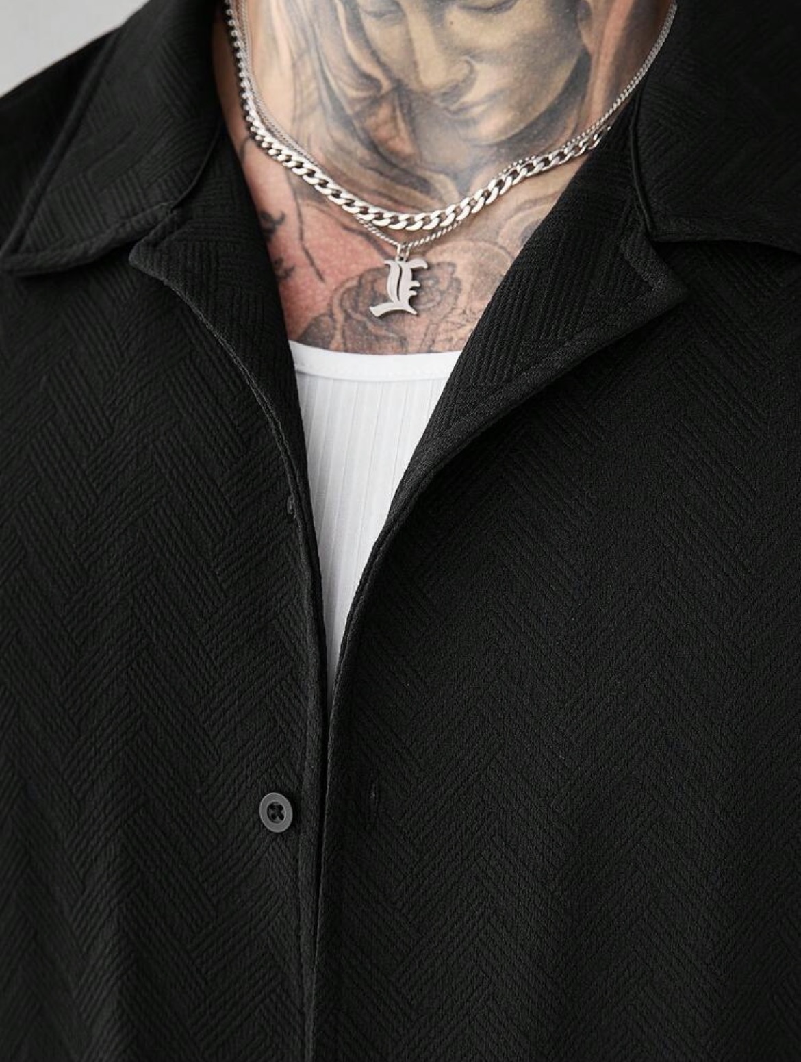 L - Camisa con textura