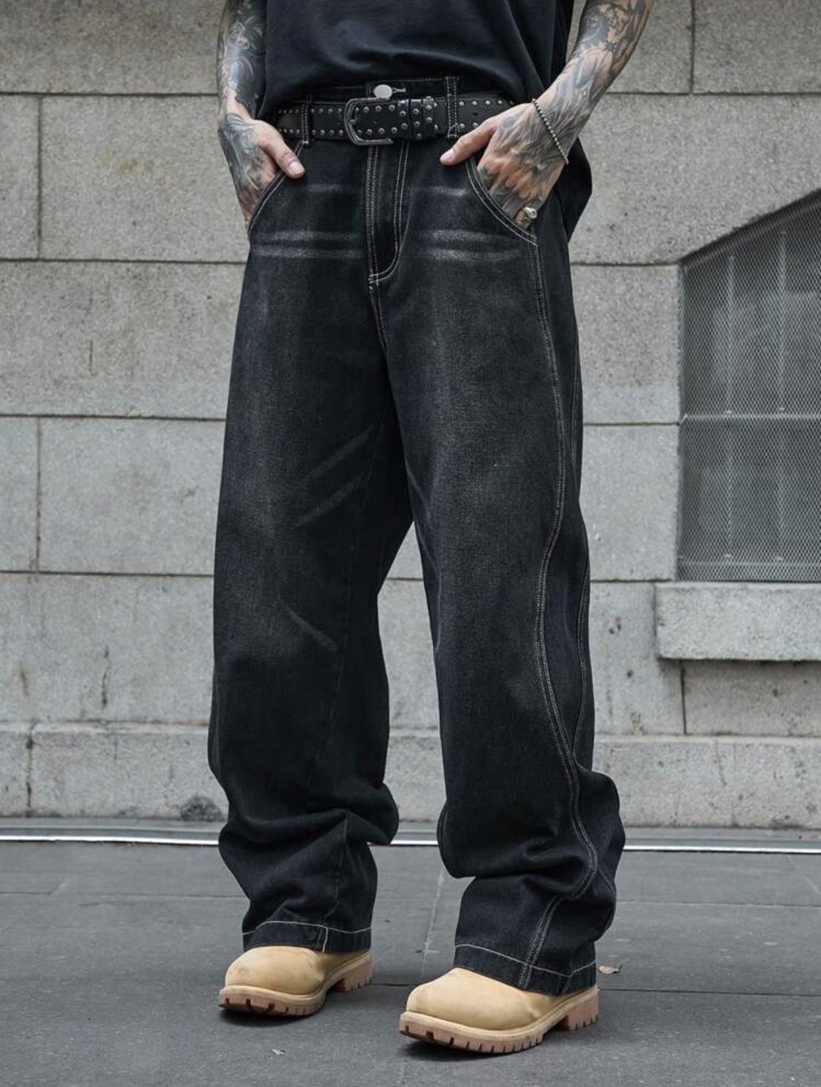 Jeans de pierna ancha