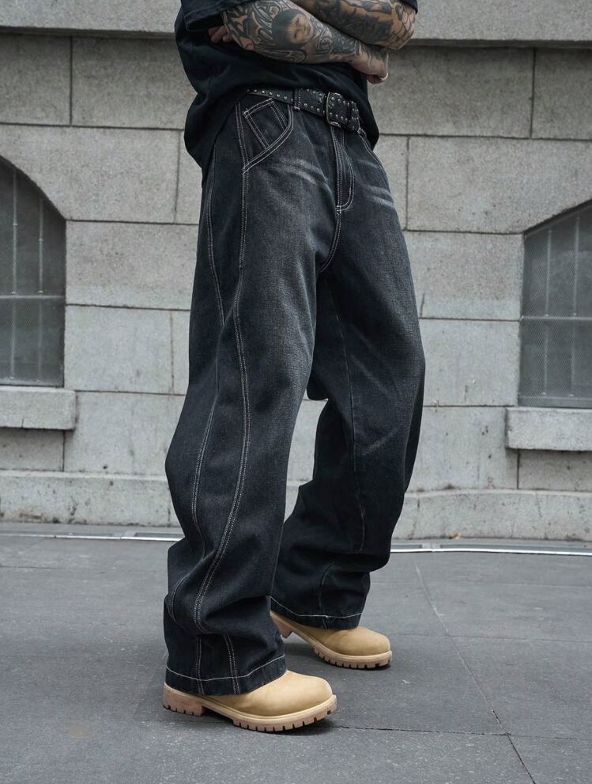 M(38) - Jeans de pierna ancha
