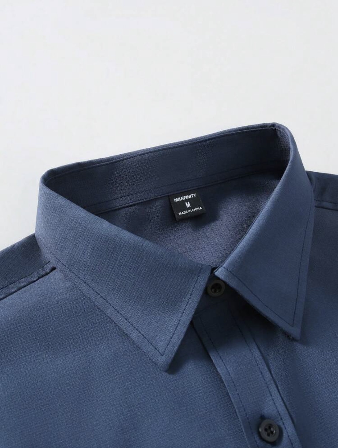 M - Camisa manga larga unicolor